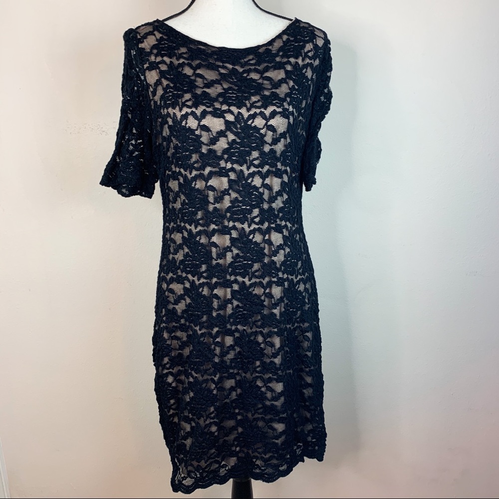 Candalite Lace Layered Dress